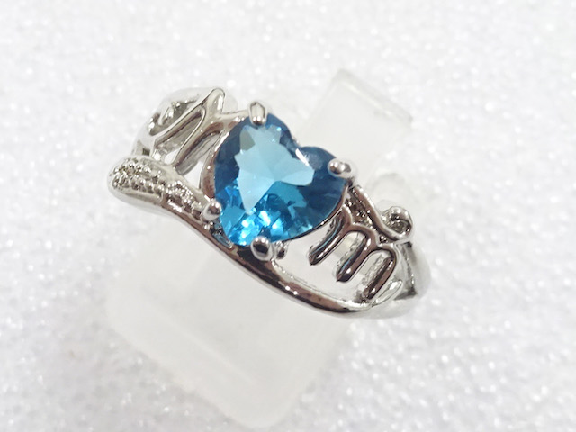 JAPANESE KIMONO / ANTIQUE COLORED STONE RING (SIZE 15.5)